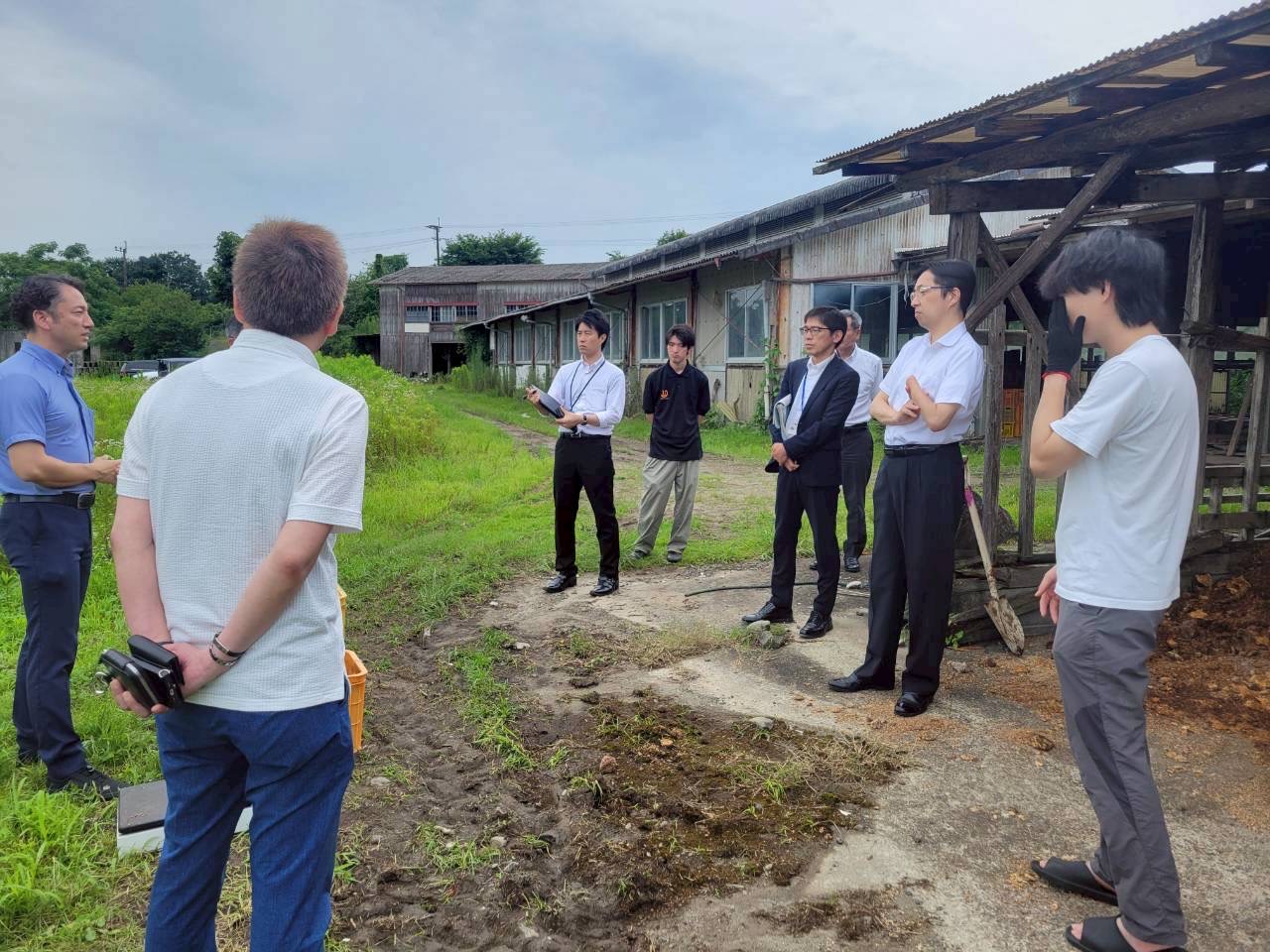 熊本県知事 視察の様子